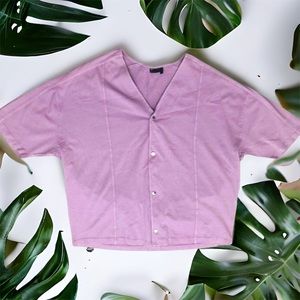 Oversized Jersey Style Top